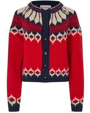 Lolly's Laundry Truien & Vesten ,Rood ,Wol Clare Ll Cardigan