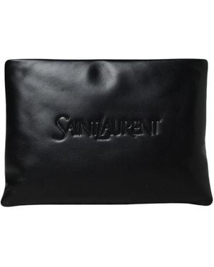 Saint Laurent Luxuriöse Leder Aktentasche - Schwarz