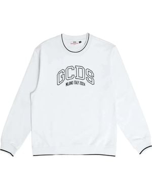 Gcds Hoodies & Sweatvesten ,Wit ,Katoen Sweatshirts