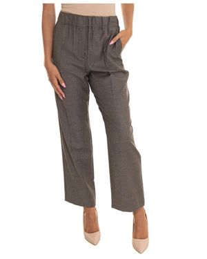 Weekend by Maxmara Cropped Trousers - Grey