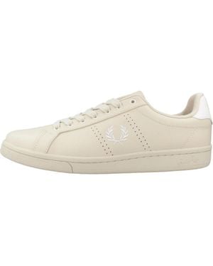 Fred Perry B721 Leder - Weiß