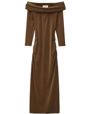 Ba&sh Kleedjes ,Bruin ,Bettina Dress