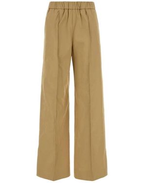 Jil Sander Wide Trousers - Natural