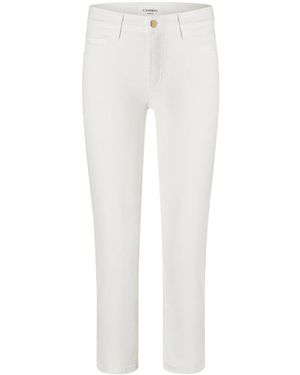 Cambio Slim Fit Jeans - White