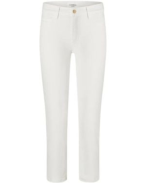 Cambio Slim Fit Jeans - White