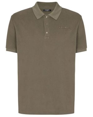 Balmain Polo Shirts - Green