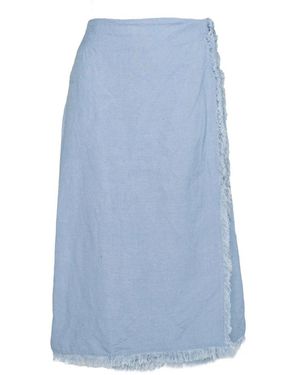 Hèst Rokken ,Blauw ,Denim Vervaagde Denim Linnen Rok