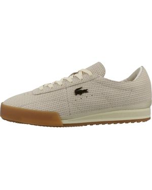 Lacoste Aura Leren Sneakers - Wit