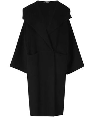 Hevò Single-Breasted Coats - Negro