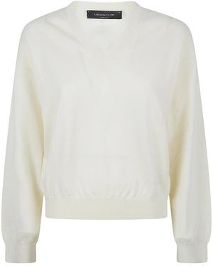 Fabiana Filippi Round-Neck Knitwear - White