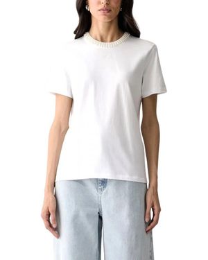 KARL LAGERFELD Katoenen T-Shirt - Wit