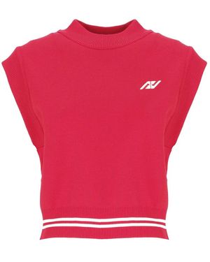 Autry Sleeveless Tops - Red