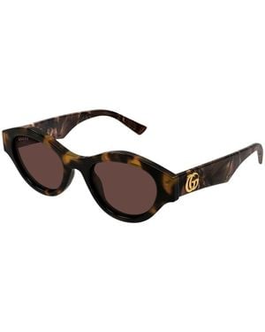 Gucci Cat-Eye Sonnenbrille - Braun