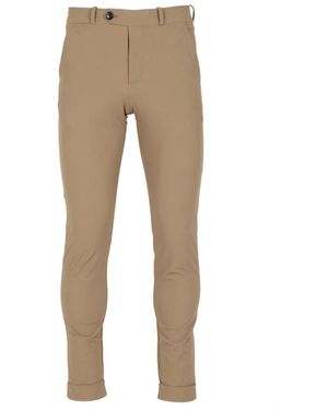 Rrd Broeken ,Leer Slim-Fit Broeken - Naturel