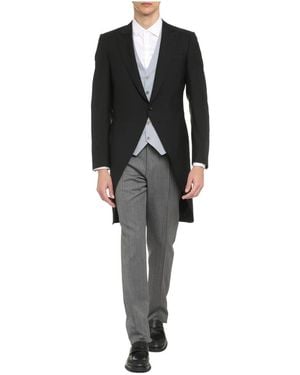 Canali Jassen ,Zwart ,Wol Formele Rokkostuum