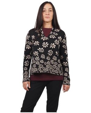 ALESSIA SANTI V-Neck Knitwear - Negro