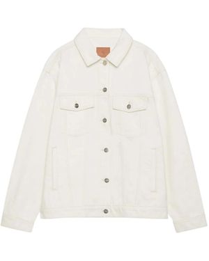 Anine Bing Denim Jackets - White
