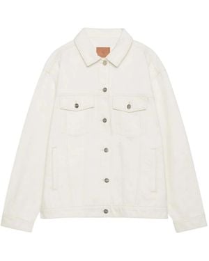 Anine Bing Denim Jackets - White