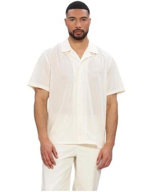 Filling Pieces Resort Shirt Mesh - Weiß