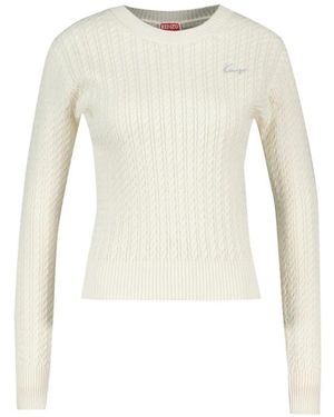 KENZO Truien & Vesten ,Wit ,Katoen Signature Jumper