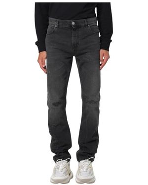 Balmain Straight Jeans - Negro