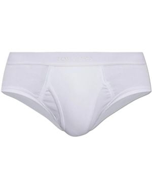 Tom Ford Baumwoll-Slips Mit Logo - Lila