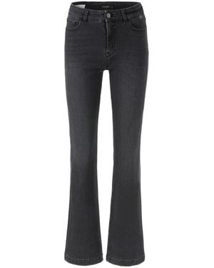 Marc Cain Jeans ,Grijs ,Katoen Faro Flared Jeans