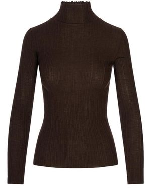 Agnona Truien & Vesten ,Bruin ,Dolcevita Manica Lunga
