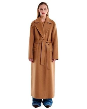ViCOLO Belted Coats - Marrón