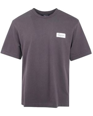 Jacquemus Tops ,Bruin ,Katoen Le Montaigne Mc T-Shirt - Paars
