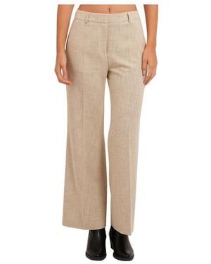 BOSS Wijde Broek - Naturel