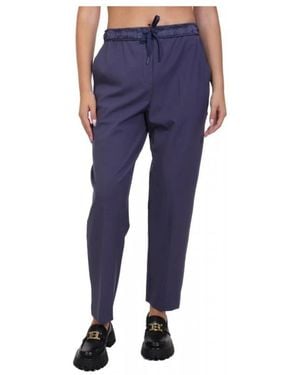 Marella Straight Trousers - Blue