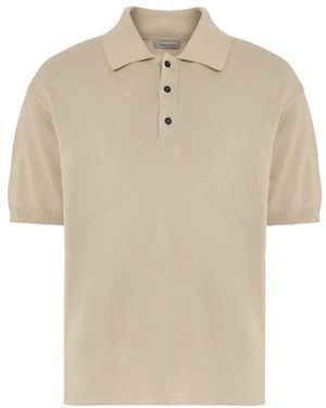 Ferragamo Polo a maglia a costine - Neutro