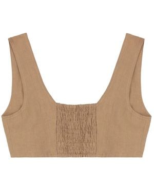 LeKasha Sleeveless Tops - Natural