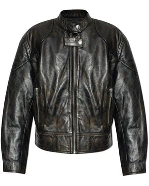 Stand Studio Alita Lederjacke - Schwarz