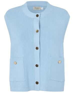 Masai Mouwloze Vest - Blauw