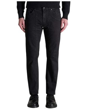 Jeckerson Hose Mit Reißverschluss Und Knopf Mit Taschen - Schwarz