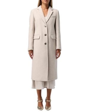 Liu Jo Single-Breasted Coats - Natural