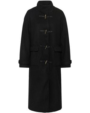 Kaffe Single-Breasted Coats - Negro