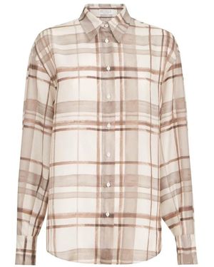 Brunello Cucinelli Shirts - Natural