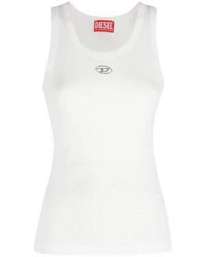 DIESEL Sleeveless Tops - White