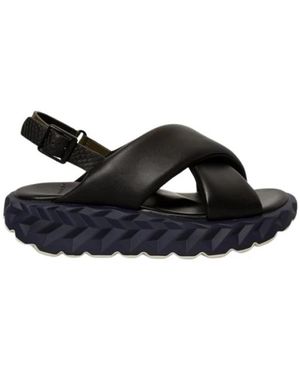 4Ccccees Flat Sandals - Negro