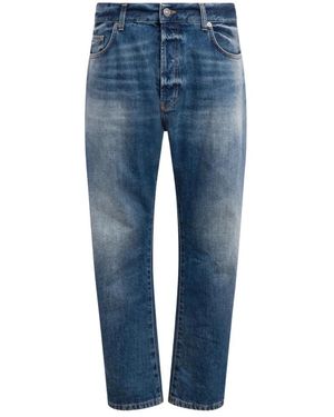 Dondup Jeans ,Blauw ,Denim David Straight Jeans