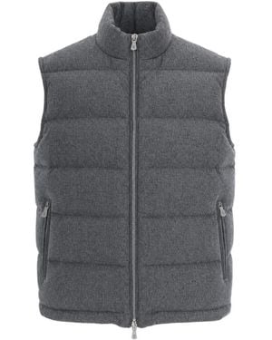 Eleventy Gilet Full Zip - Grijs