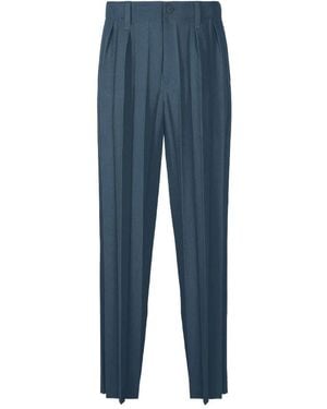 Issey Miyake Slim-Fit Trousers - Blue