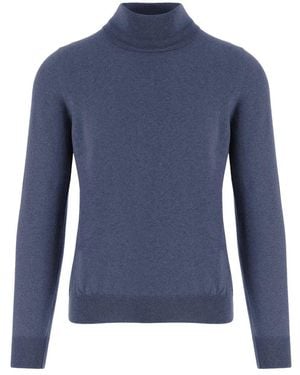 Tagliatore Wool Turtle-Neck Sweater - Blauw