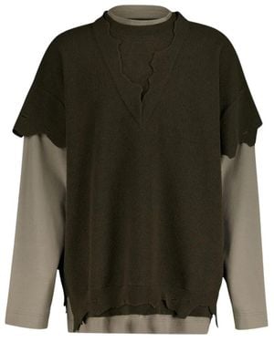Givenchy Round-Neck Knitwear - Green