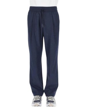 Herno Gerade Geschnittene Sweatpants - Blau