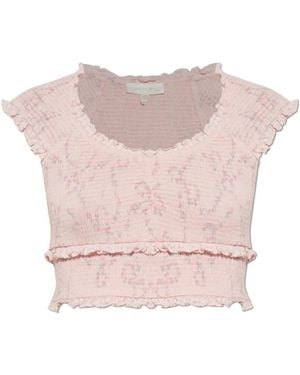 LoveShackFancy Cambron Top - Roze