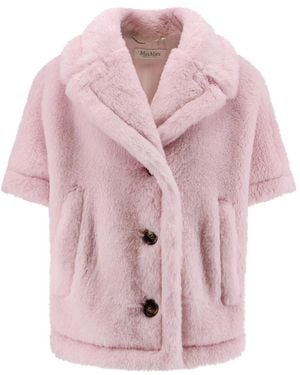 Max Mara Faux Fur & Shearling Jackets - Pink